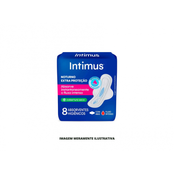 ABSORVENTE NOTURNO COM ABAS INTIMUS 8UN